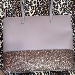 Kate Spade large Greta glitter tote